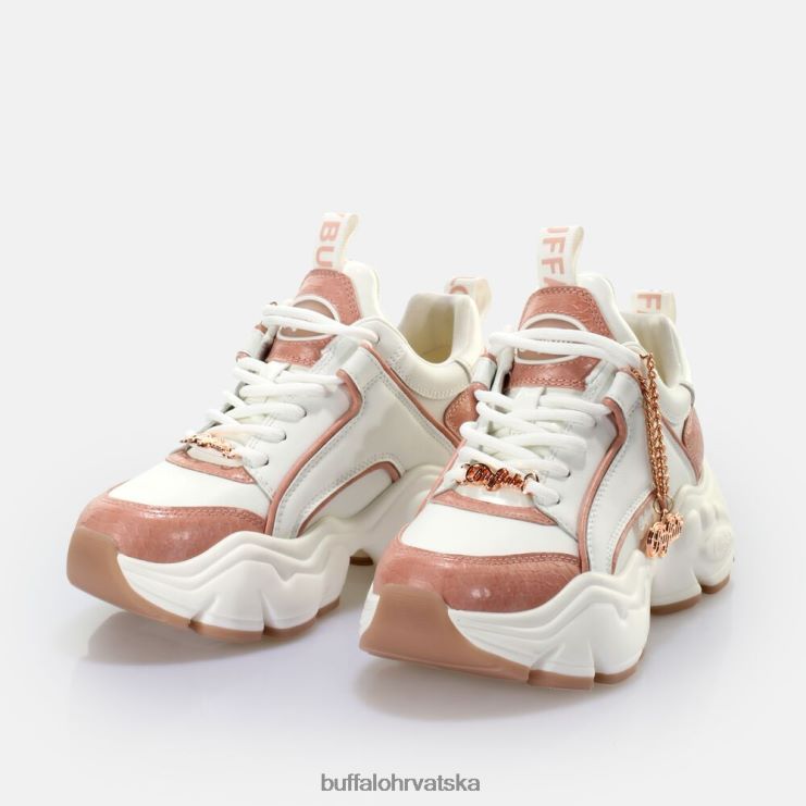 bijela/svijetlo roza Buffalo binary glam tenisice niske veganske |tenisice TDD6T320
